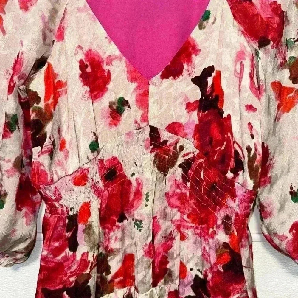 Women's Taylor Floral Dress Size Unspecified/See pics for measurement/Pink White - Picture 2 of 16